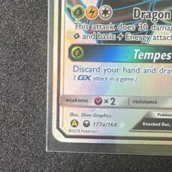 Rayquaza GX (Full Art Promo) 177A/168 Alternate Art Holo English 2019 HP 180 - Image 4