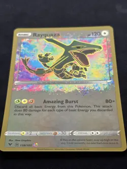 Rayquaza 138/185 Amazing Rare Vivid Voltage NM 2020 Pokemon TCG - Image 2