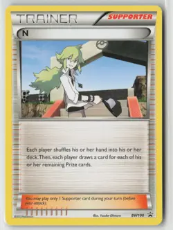 N (Supporter) BW100 Rare Deck Exclusives Pokemon Lightly Played - Image 1