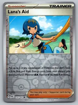 Lana's Aid 155/167 Uncommon Twilight Masquerade Pokemon Reverse Holo Near Mint - Image 1