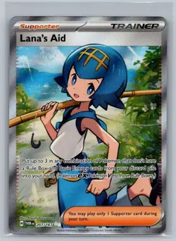 Lana's Aid 207/167 Ultra Rare Twilight Masquerade Pokemon Holo Near Mint - Image 1
