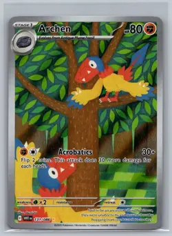 Archen 131/086 Holo Illustration Rare White Flare Pokemon Holo Near Mint - Image 1