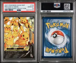 The Pokemon Company Pikachu V-Union Promo Holo SWSH142 PSA 10 English - Image 5