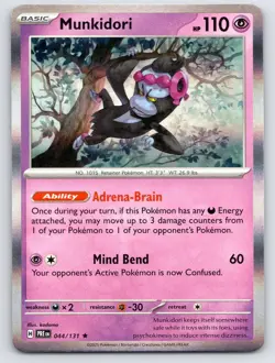 Munkidori 044/131 Holo Rare Prismatic Evolutions Pokemon Holo Near Mint - Image 1