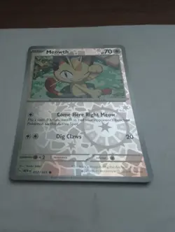 Meowth 52/165 Pokemon 151 Reverse Holo - Image 1