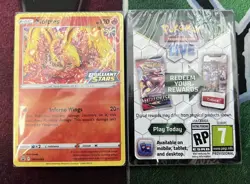 Pokemon SEALED Moltres SWSH185 Brilliant Stars Prerelease Promo Pack!! - Image 1