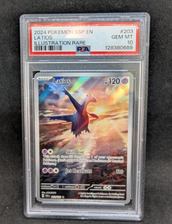 Pokemon PSA 10 GEM MT Latios 203/191 Illustration Rare Holofoil 2024 S#0689 - Image 1