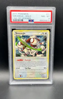 Pokemon PSA 8 NM-MT Smeargle 21/95 Call of Legends Holofoil 2011 S#6875 - Image 1