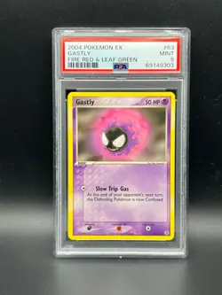 Pokemon PSA 9 MINT Gastly 63/112 FireRed & LeafGreen Non-Holo 2004 S#9303 - Image 1