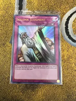 Yugioh SEALED Solemn Judgment LART-EN014 Ultra Rare Limited Edition!! - Image 1