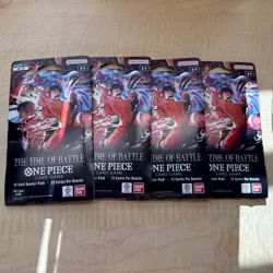 Bandai One Piece Card Game OP-16 Time of Battle English Booster Packs x4 (12) - Image 1