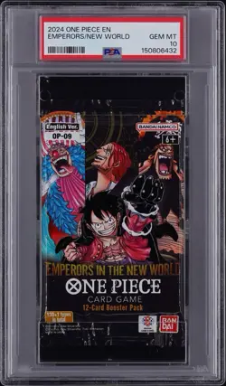 2024 One Piece Emperors In The New World Sealed Foil Pack PSA 10 GEM MINT - Image 1