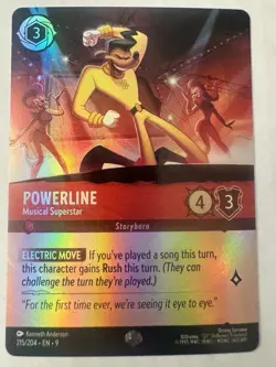 POWERLINE Epic! DISNEY LORCANA Fabled MUSICAL SUPERSTAR 215/204 - Image 1
