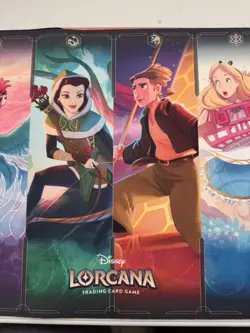 Official 2024 Disney Lorcana Convention Playmat Play Mat Used - Image 3