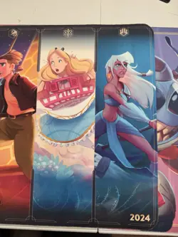 Official 2024 Disney Lorcana Convention Playmat Play Mat Used - Image 4