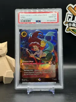 Ariel Adventurous Collector Enchanted 2025 Disney Lorcana EN 9 Fabled PSA 10 CB - Image 1