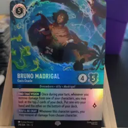 Bruno Madrigal - Oasis Oracle - 218/204 - Epic Disney Lorcana Wilds Unknown - Image 1