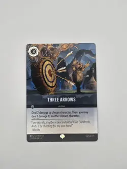Three Arrows 222/204 Epic Holofoil Wilds Unknown Brave NM Disney Lorcana - Image 1