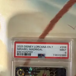 2025 Disney Lorcana Mirabel Madrigal Enchanted Archazia’s Island PSA 9 206/204 - Image 3