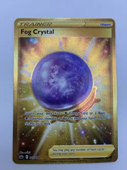 Fog Crystal 227/198 SWSH Chilling Reign SECRET RARE GOLD Trainer Pokemon Card NM - Image 1