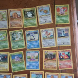 Nintendo 1999 Pokemon TCG 42 Card Lot Base Set 2 Common Uncommon - Image 5