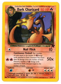 Pokemon Card 1st Edition "DARK CHARIZARD 21/82" Near Mint 19992000 Wizards - Image 1