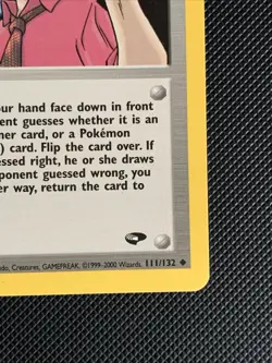 Pokemon TCG Blaine’s Quiz #2 111/132 Gym Challenge WOTC Vintage Trainer Card - Image 5