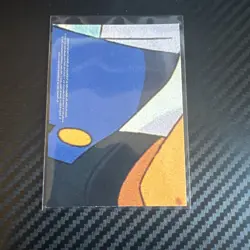 1999 Topps Pokemon Movie Meowth Team Rocket Puzzle Sticker Card Blue Logo - Image 2