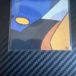 1999 Topps Pokemon Movie Meowth Team Rocket Puzzle Sticker Card Blue Logo - Image 3
