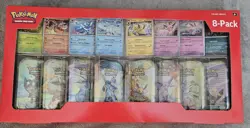 Pokemon TCG Prismatic Evolutions Costco 8 Mini-Tin Bundle w/ Promo Cards SEALED - Image 1