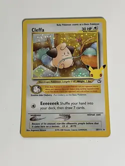 Cleffa Pokemon Celebrations Classic Collection Holo Card 20/111 NM Condition - Image 2