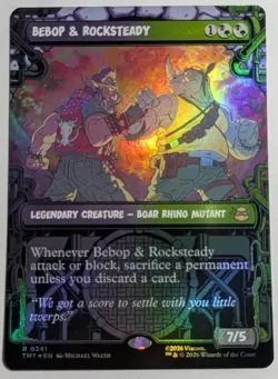 Bebop & Rocksteady Showcase Foil x1 Teenage Mutant Ninja Turtles TMNT MTG LP/NM - Image 1