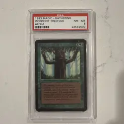 1993 MAGIC: THE GATHERING ALPHA IRONROOT TREEFOLK PSA 8 - Image 1