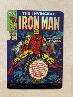 Tony Stark (Borderless) (0392) Marvel Super Heroes Foil - Image 4