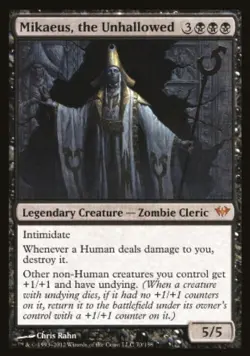 Mikaeus, the Unhallowed Dark Ascension Regular MtG Near Mint - Image 1