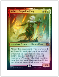 Nahiri, Forged in Fury, Foil, Magic the Gathering MTG NM - Image 1