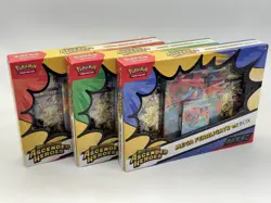 Pokemon 3x Lot Ascended Heroes Mega ex Box Set Meganium ~Emboar~ Feraligatr TCG - Image 2