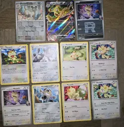 11 Meowth, Perrserker & Persian Pokemon Cards. 3 Holos See Description NM - Image 1