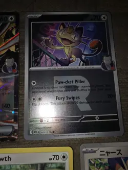 11 Meowth, Perrserker & Persian Pokemon Cards. 3 Holos See Description NM - Image 2