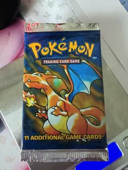 Hanger Base Set Booster Pack - Charizard Artwork Sealed - Pokemon HEAVY 21.02g - Image 2