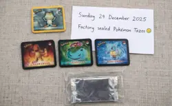SEALED Pokemon Stadium Record 3D Action Tazo – Lenticular – RARE 90s - Excellent - Image 1