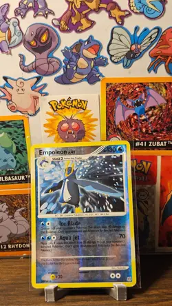 Pokemon Empoleon Reverse Holo 4/130 - DP Diamond & Pearl - MP Card - Image 1