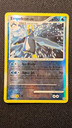 Pokemon Empoleon Reverse Holo 4/130 - DP Diamond & Pearl - MP Card - Image 2