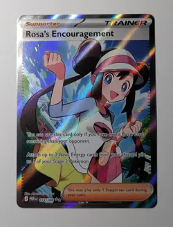 Rosa's Encouragement 114/088 Ultra Rare Perfect Order Pokemon Holo NM - Image 1