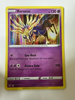 Xerneas 078/185 Holo Rare Vivid Voltage Pokemon Holo Near Mint - Image 1