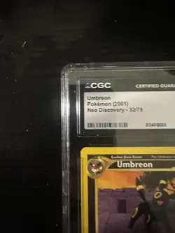Pokemon TCG CGC 9 MINT Umbreon 32/75 Neo Discovery Unlimited Rare WOTC - Image 2