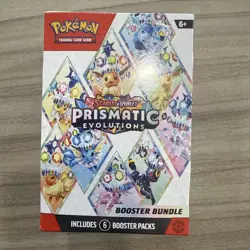 POKEMON TCG S&V PRISMATIC EVOLUTIONS SEALED 'BOOSTER BUNDLE' (CONTAINS 6 PACKS) - Image 1