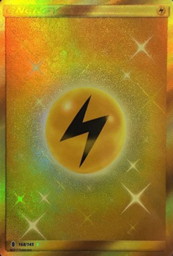 1x Lightning Energy - 168/145 - Secret Rare Lightly Played Pokemon SM02 - Guardi - Image 1
