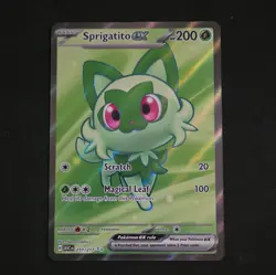 The Pokemon Company Sprigatito ex 251/217 Temporal Forces Ultra Rare Holo Eng - Image 1