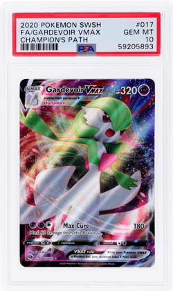 2020 Pokemon Sword and Shield Champion's Path Gardevoir Vmax #17 PSA 10 - Image 1